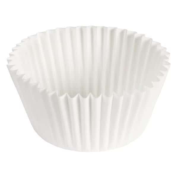 4.5" White Fluted Baking Cups 10000 PK