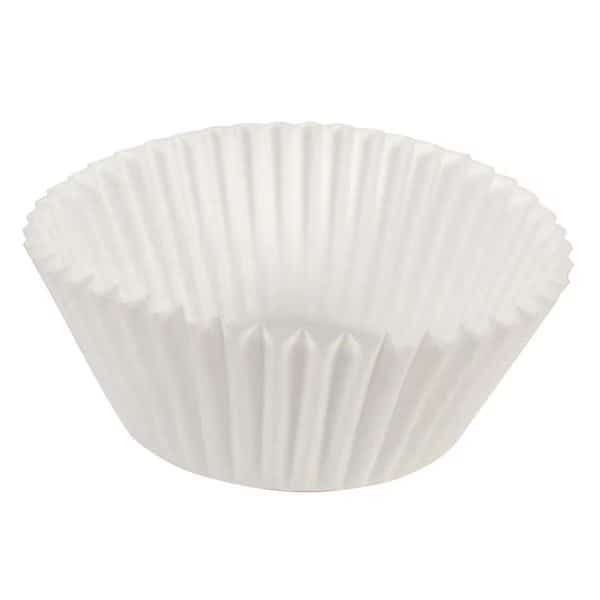 4.5" x 1.5" White Fluted Baking Cups 10000 PK