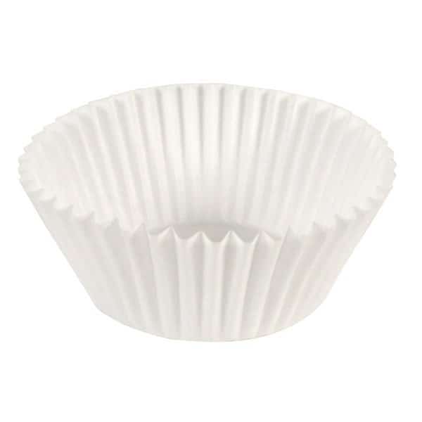 Fluted Bake Cup, 4-1/2", White, PK500