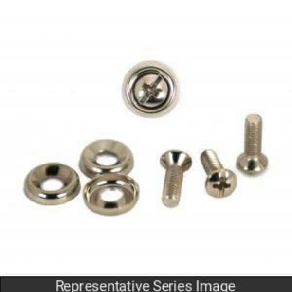 10-32 Screws & Plated Cup Washers, 100-Count, Hammond, Mfr#: 1421100