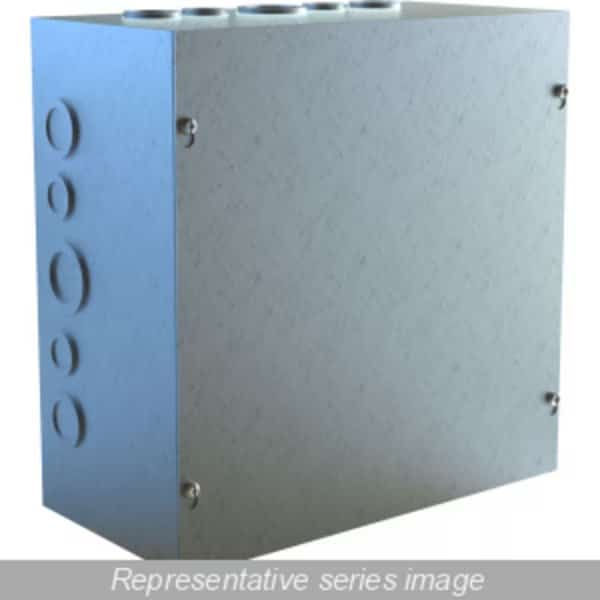 N1 Screw Cover w/KO ft.s, 12 x 12 x 8, Galv