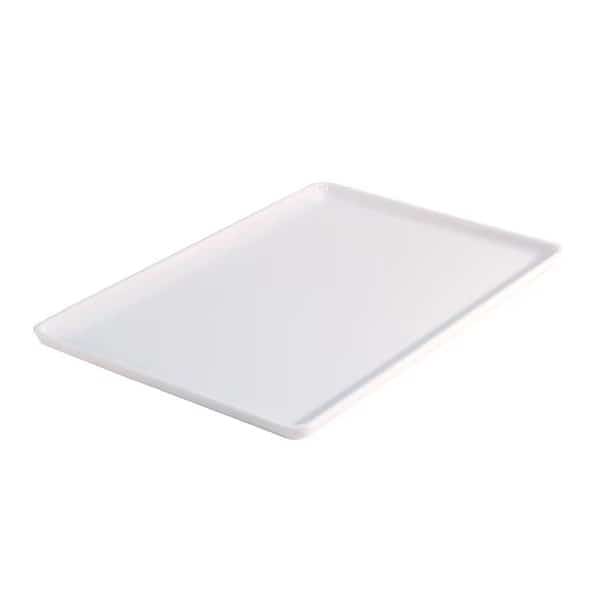 R3050WHT-Essential 10.5x14" Rectangular Tray, White, PK 12, Hapco-Elmar, Mfr#: R3050WHT