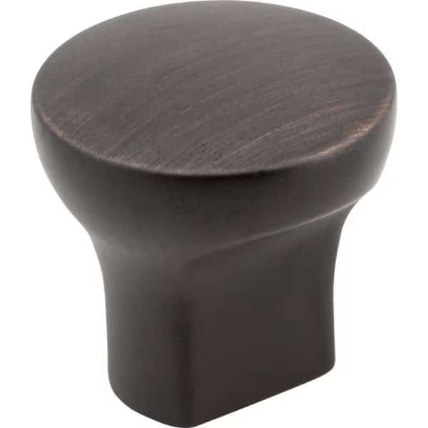 1" Diameter Brushed Oil Rubbed Bronze Round Brenton Cabinet Knob