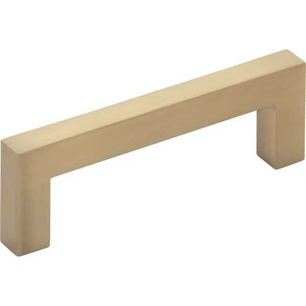 3" Center-to-Center Satin Bronze Square Stanton Cabinet Bar Pull