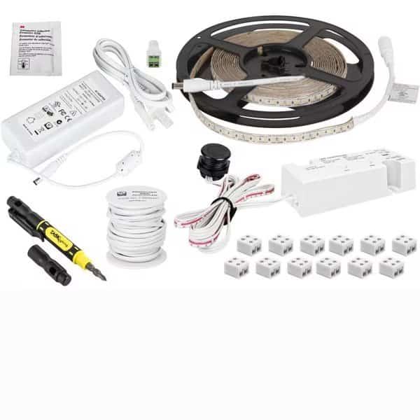 16ft TandemLED Tunable LED Tape Light Kit with Wired Controller, 1 Zone/Area, 2700K-5000K