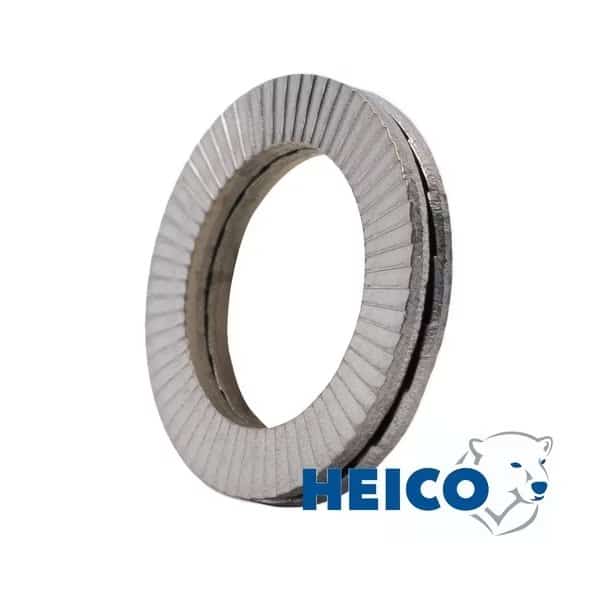 Wedge Lock Washer, For Screw Size 1 in Steel, Zinc Flake Finish, 50 PK