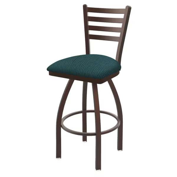 25" Swivel Counter Stool, Bronze Finish, Graph Tidal Seat