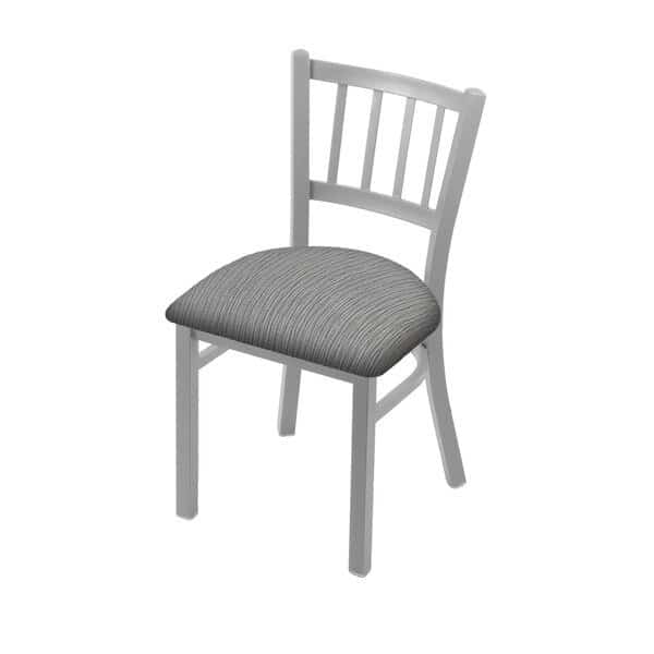 610 Contessa 18" Chair with Anodized Nickel Finish and Graph Alpine Seat