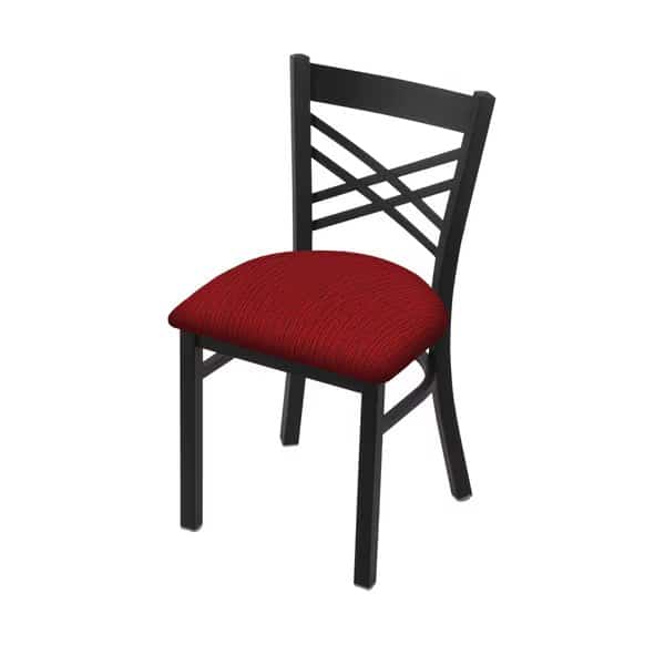 620 Catalina 18" Chair with Black Wrinkle Finish and Graph Ruby Seat