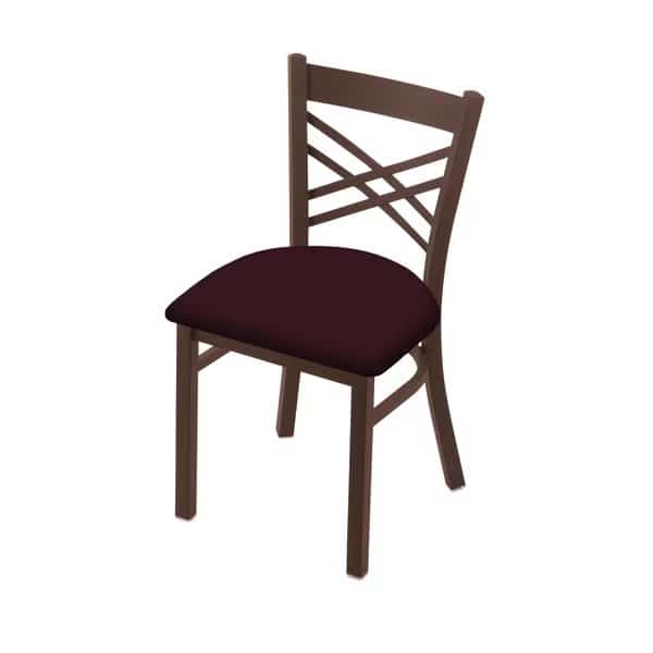 620 Catalina 18" Chair with Bronze Finish and Canter Bordeaux Seat