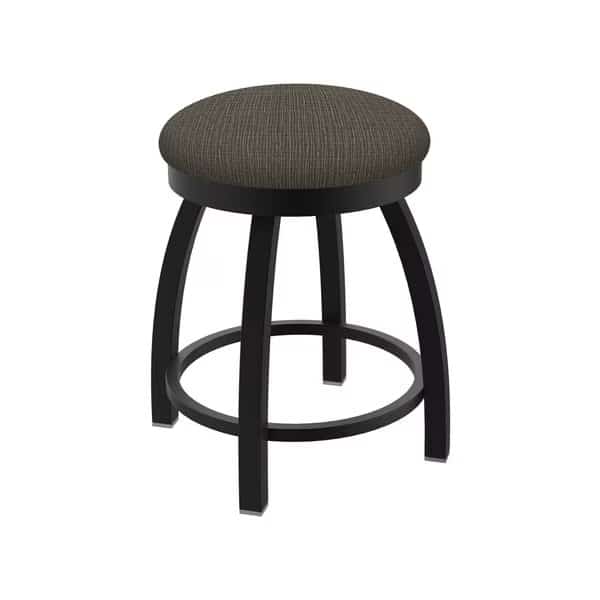 18" Swivel Vanity Stool, Black Wrinkle, Graph Chalice Seat
