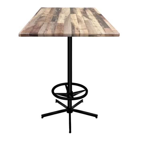 42" Tall In/Outdoor All-Season Table, 36" x 36" Square Rustic Top