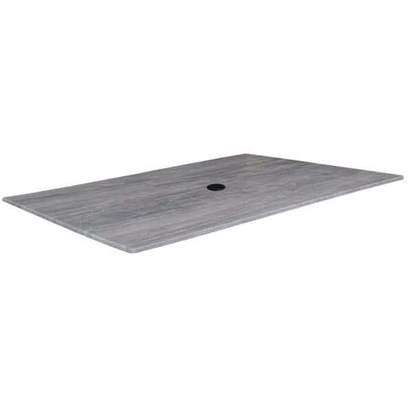 32 x 48 Greystone, IndoorOutdoor AllSeason EuroSlim Table Top with Umbrella Hole by the  Co