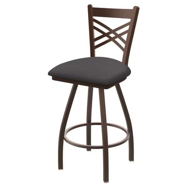 25" Swivel Counter Stool, Brnz Finish, Canter Storm Seat