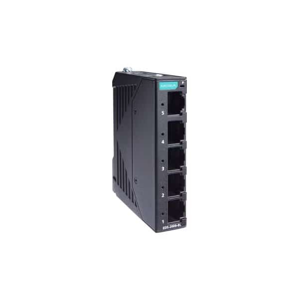 5Port Entry-Level Unmgd Swtch, 5 Fast TpPorts, -10 To 60 Degrees C, Eds-2005-El