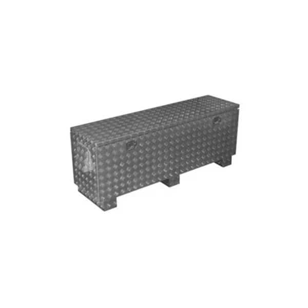 Aluminum Enclosure 65X28X18" With Hinged Lid & Key