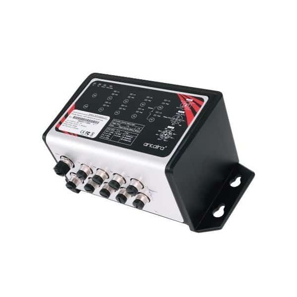 8-Port Industrial M12 IP67 Waterproof Gigabit PoE+ Ethernet Switch
