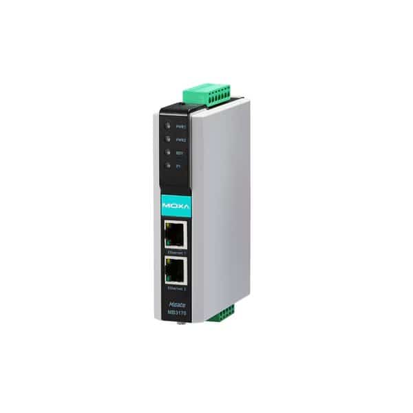 1Prt Modbus Tcp-Serial Comm.Gtway Advnc, 3 In 1, -40~75℃, Mgate Mb3170I-T