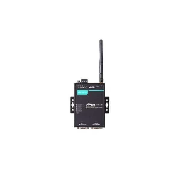 1-port RS-232/422/485 wireless device server with 802.11a/b/g/n WLAN US band, US plug, 12 to 48 VDC,