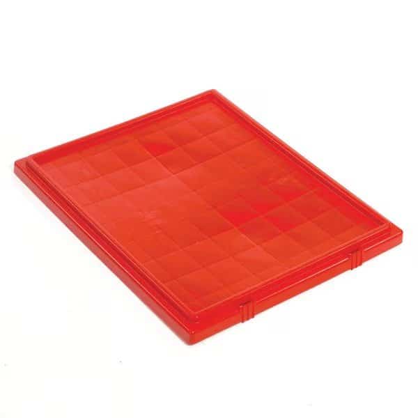 Red Plastic 23-1/2 in L, 19-1/2 in W, 1 in H