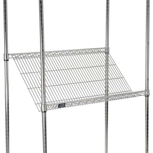 Chrome Wire Slant Shelf, 36x18