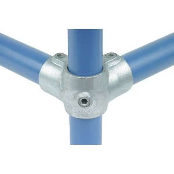 90, Two-Socket Tee Galvanized Iron Pipe Fittings- Fits 1-1/2 Schedule 40 Pipe