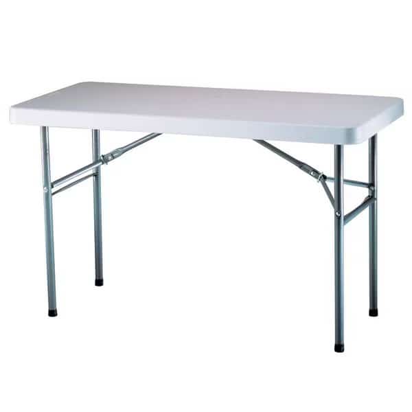 Rectangle Folding Table, 24 in W, 48 in L, 24 - 36 in H