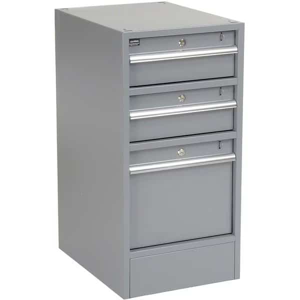 3 Drawer Workbench Pedestal W/Built-In Base