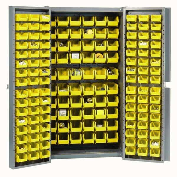 Bin Cabinet, 38 in W, 72 in H, 24 D