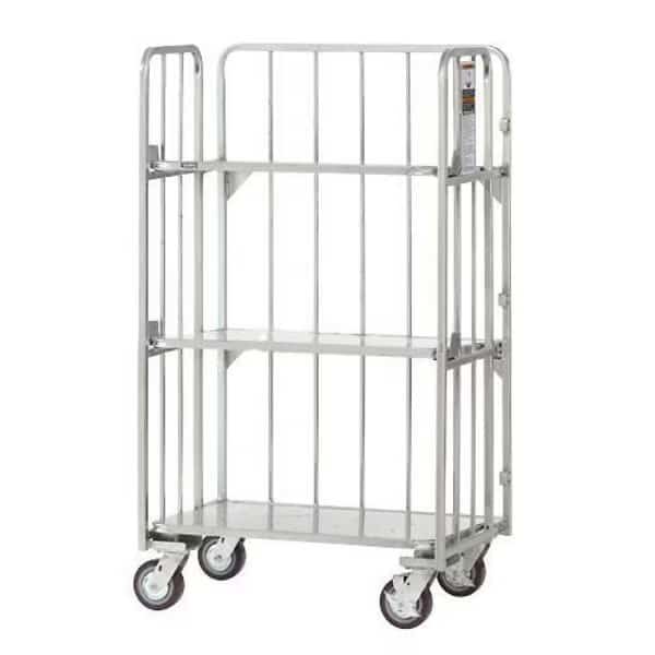 Folding Truck with Solid Tilting Shelves, 2000 Lb. Capacity, 38L x 25W x 66H, Global Industrial, Mfr#: 912138