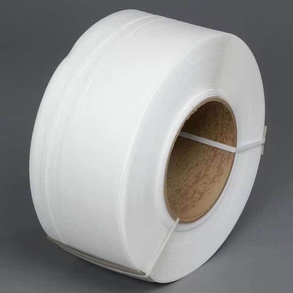 Machine Grade Polypropylene Strapping, 1/2 W x 9000' L, 8 x 8 Core