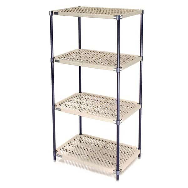Starter Unit 18 D, 30 in W, 74 in H, 4 Shelves, Tan