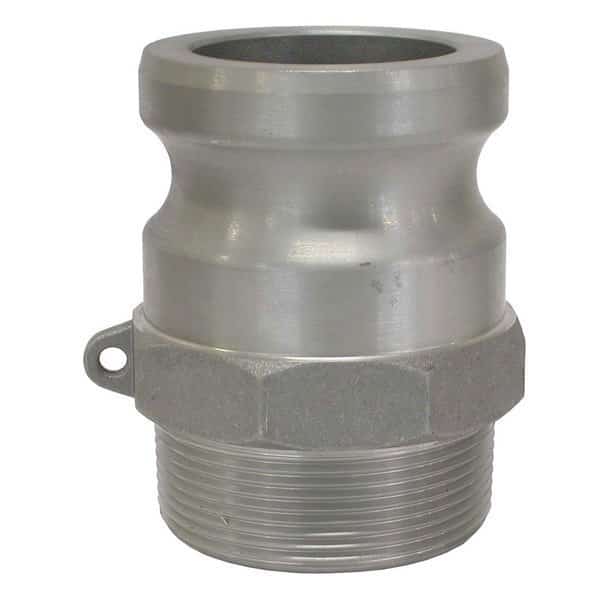 3/4in Aluminum Camlock Fitting, Male Coupler x MPT Thread