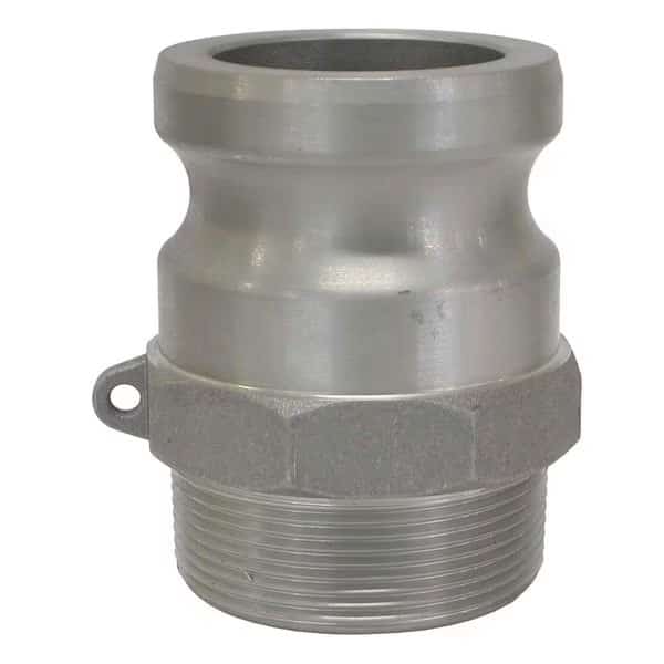 1in Aluminum Camlock Fitting, Male Coupler x MPT Thread