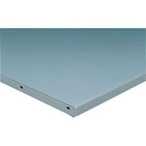 Workbench Top - Steel Square Edge, 12 Gauge Steel, Gray, 48 W x 36 D x 1-3/4 Thick