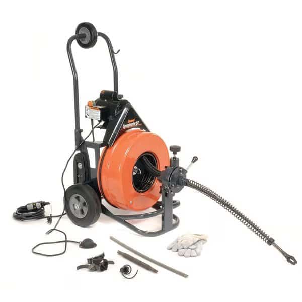 Speedrooter 92 Drain/Sewer Cleaning Machine W/100'x3/4 Cable & 8 Pc Cutter Set