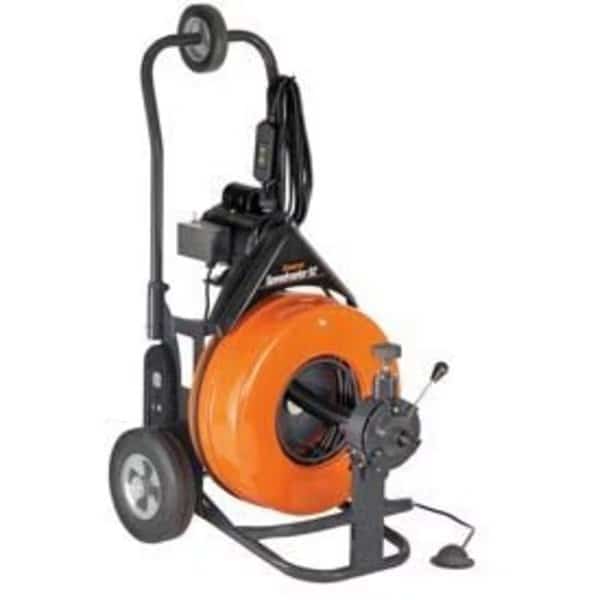 Speedrooter 92 Drain/Sewer Cleaning Machine W/ 100' x 5/8 Cable & Cutter Set,