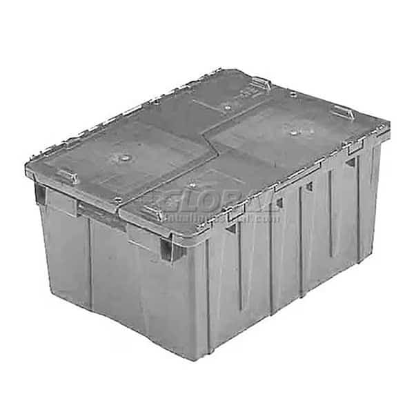 Flipak Distribution Container, 15-3/16 x 10-7/8 x 9-11/16, Gray