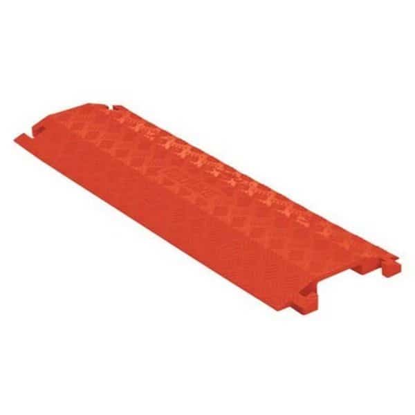 Cable Protector, 1-1/2 in H, 3 ft L, 10-3/4 in W, 1 Channel, Polyurethane, Orange