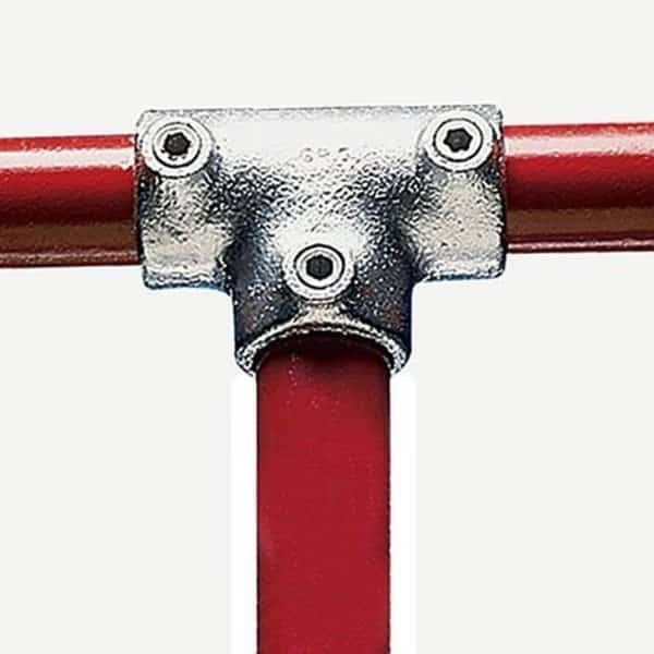 90, Three-Socket Tee Galvanized Iron Pipe Fittings - Fits 2 Schedule 40 Pipe