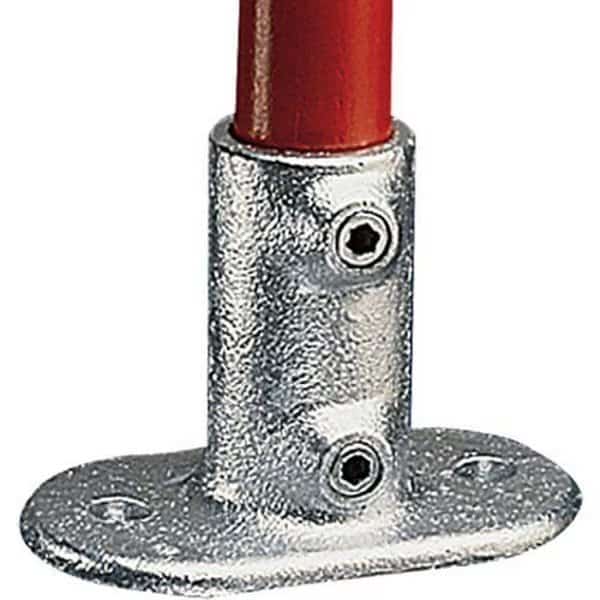 Railing Flange Galvanized Iron Pipe Fittings - Fits 2 Schedule 40 Pipe