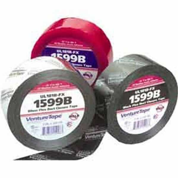 1599B-G512 FlexDuct Closure Tape, 2 IN x 120 Yards, Black
