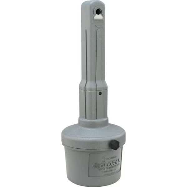 Gray Outdoor Ashtray, 1-1/2 Gallon