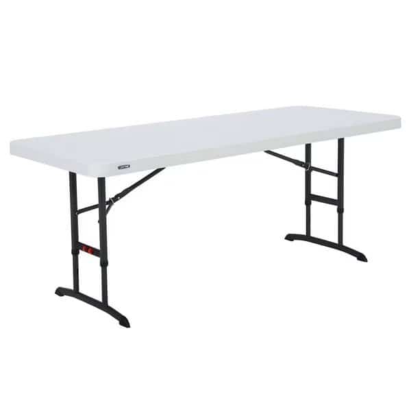 Rectangle Adjustable Height, 30 in W, 72 in L, 24 - 36 in H