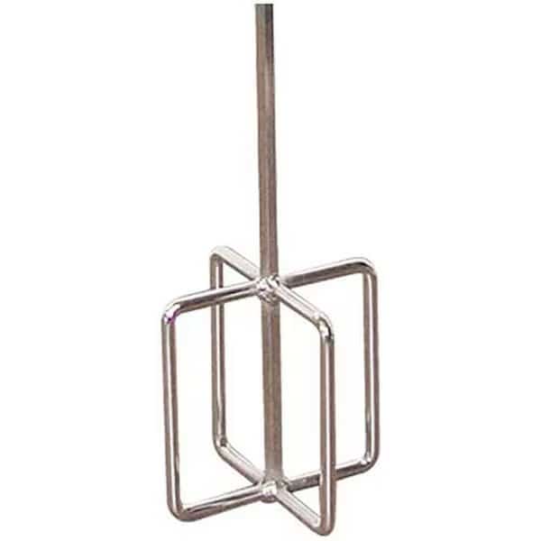 Egg Beater Drill Mixer, 30 Hex Shaft, 5 Dia. Paddle
