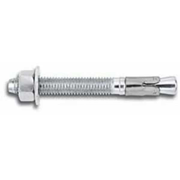 Power-Stud+ SD1 Wedge Anchor, 3/4" Dia., 6-1/4" L, Carbon Steel Zinc Plated, 20 PK