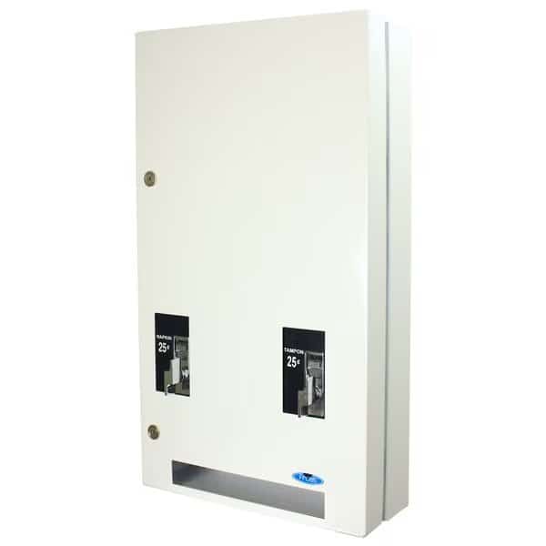 Double Sanitary Napkin, Tampon Vendor, White25 Cent Vending