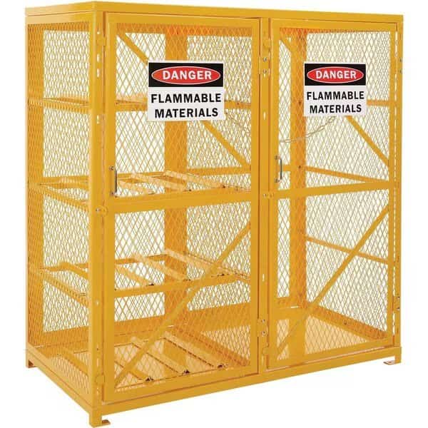 Cylinder Cabinet, 60 in W, 30 D, Yellow