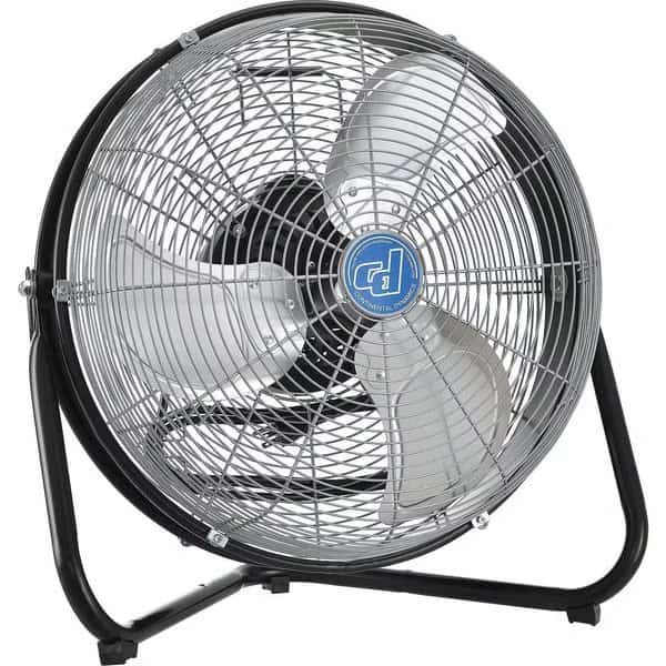 Industrial 18 Internal Orbital Floor Fan, 3,980CFM, 1/40HP