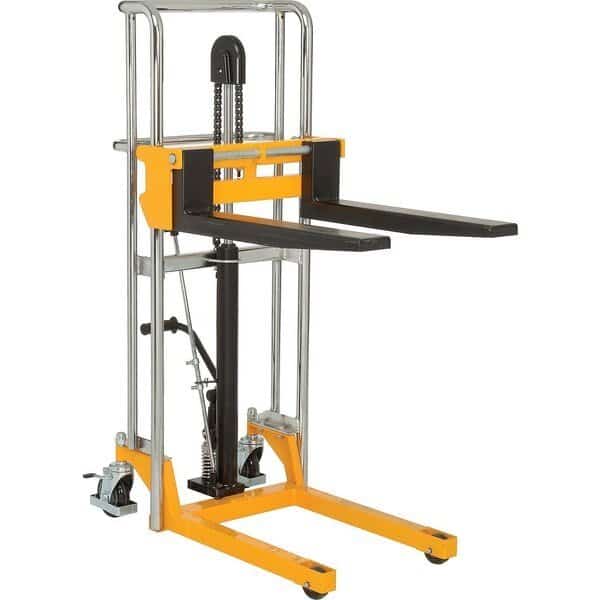 Manual Lift Stacker, 47 Lift, 880 Lb. Cap.